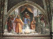 Feuerprobe des Hl.Franziskus vor dem Sultan Domenicho Ghirlandaio